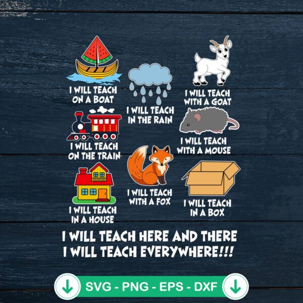 I Will Teach On A Boat svg file for cricut, cut file for teachers