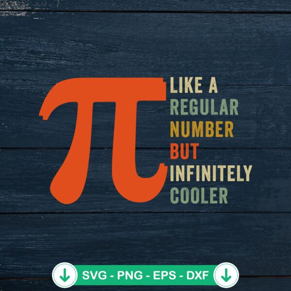 Vintage Pi Like A Regular Number SVG file for Cricut cutting