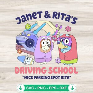 Nice Parking Spot Rita svg file for cutting machines