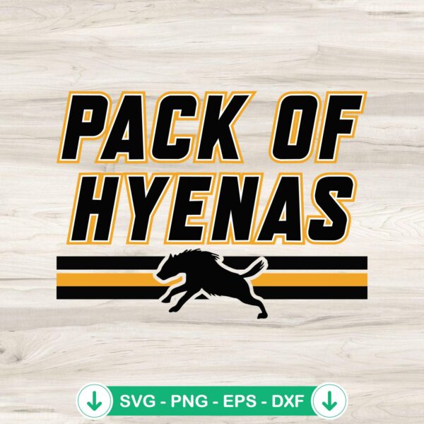 Calgary Hockey Pack Of Hyenas SVG file, cricut svg cutting file