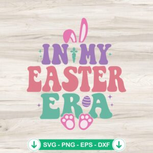 In My Easter Era Retro SVG file for Cricut projects - Bunny Easter