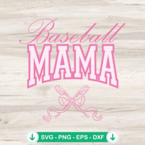 Baseball Mama Game Day Vintage SVG file for Cricut and cutting machines