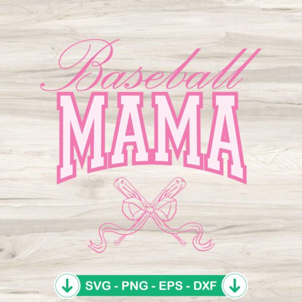 Baseball Mama Game Day Vintage SVG file for Cricut and cutting machines