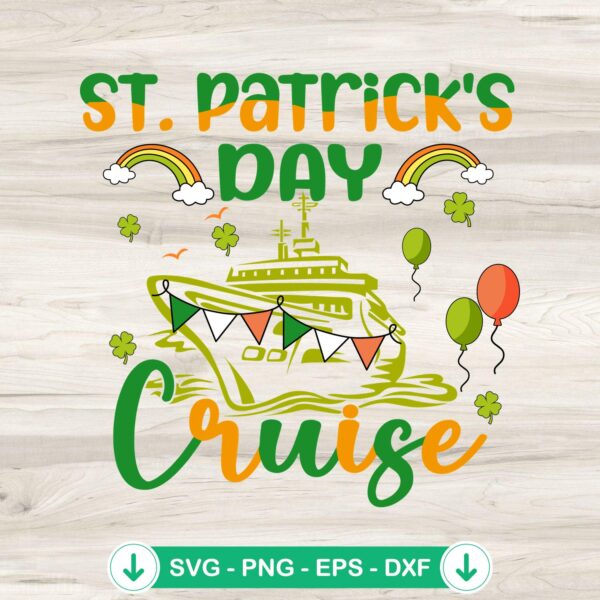 St. Patrick's Day Cruise funny SVG file for Cricut