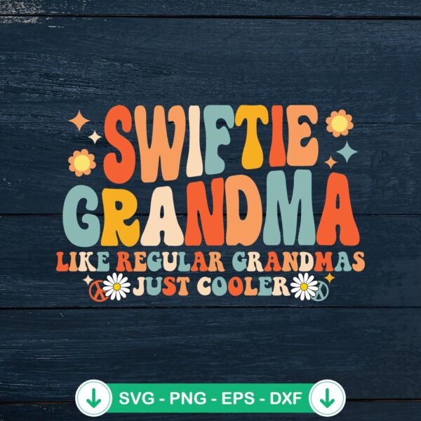 Retro Swiftie Grandma SVG file for cricut cutting machine