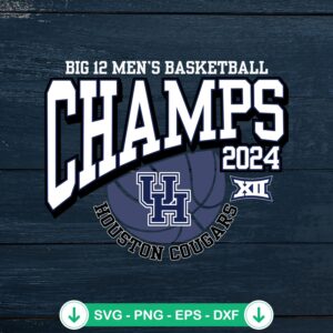 Houston Cougars 2024 svg file for Big 12 Champions cut file