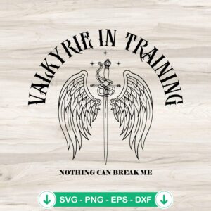 Valkyrie In Training SVG file, cricut svg cut file for DIY