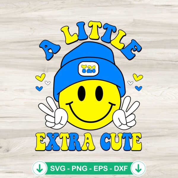 A Little Extra Cute Smiley Face svg file, cricut svg cutting file