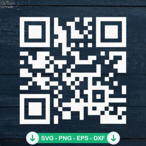 Funny Fuck You QR Code SVG file, cricut svg cutting file