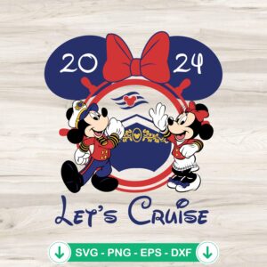 Disney Let's Cruise 2024 svg file for Cricut and Silhouette
