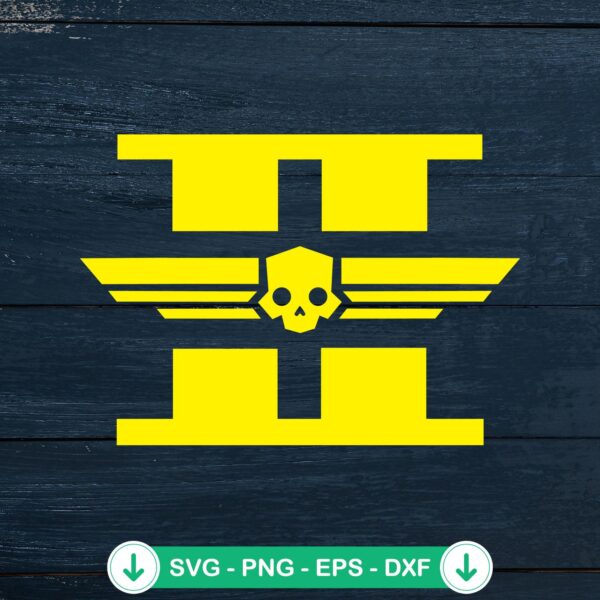 Helldivers 2 Sony PlayStation SVG file - yellow icon logo