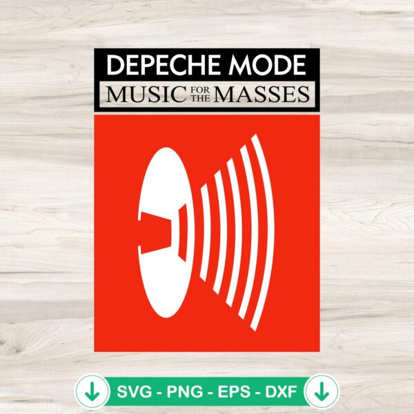 Depeche Mode svg file for Music For The Masses cutting file