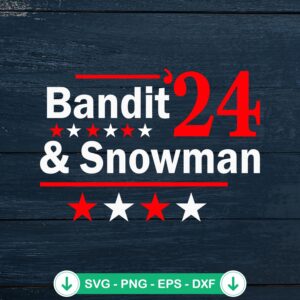 Bandit And Snowman 2024 SVG file for Cricut cutting machine