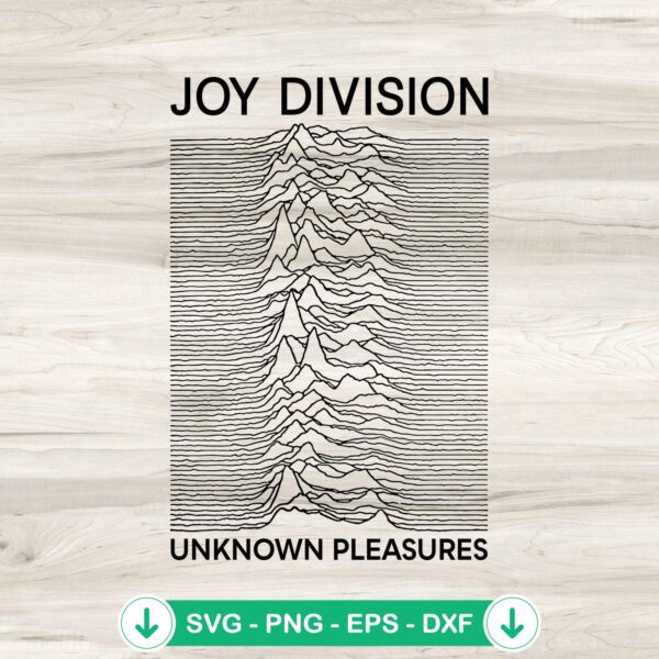 Joy Division Unknown Pleasures svg file for Cricut cutting file