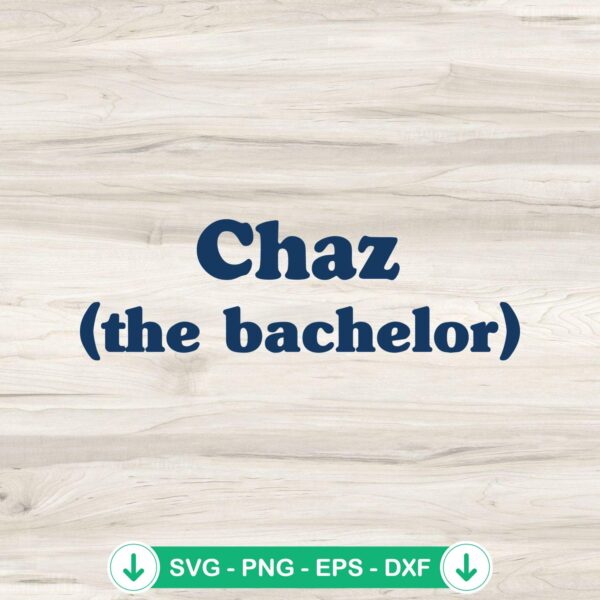 Chaz The Bachelor SVG file for Arizona Spring Baseball cut file