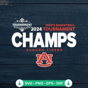 Auburn Tigers 2024 SVG file for SEC Champion cutting file