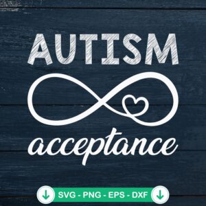 Autism Acceptance Symbol SVG file for cricut cutting machines