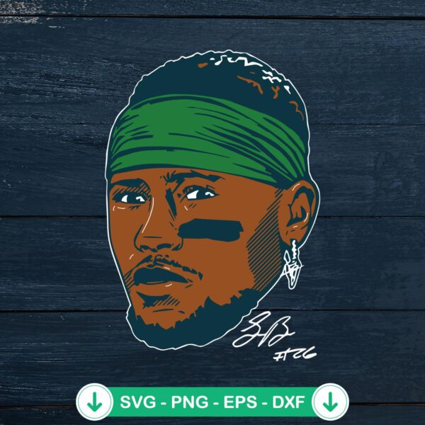 Saquon Barkley Philadelphia Eagles SVG file for cutting machine