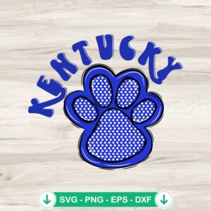 Kentucky Wildcats Paw SVG file for cricut cutting machine