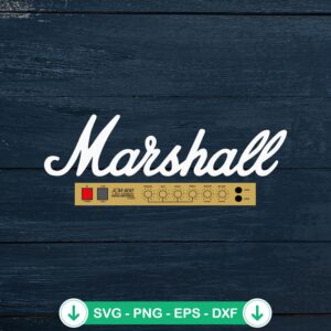 Marshall JCM 800 Classic svg file for cricut cutting machine