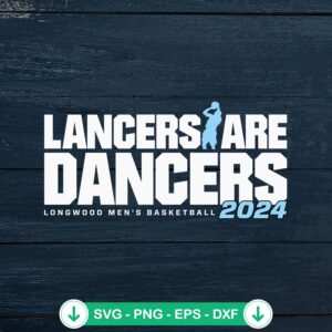 Longwood Lancers March Madness 2024 svg file for cutting machines