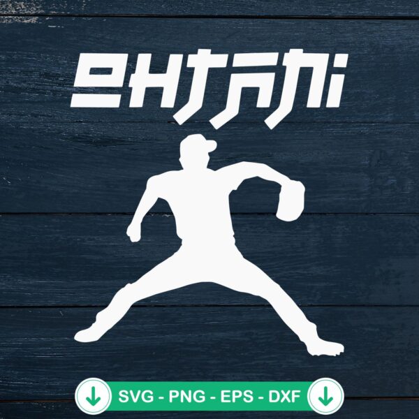 Shohei Ohtani Player 2024 SVG file for Cricut cutting