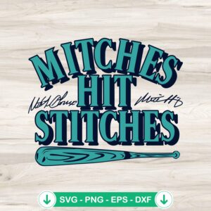 Mitches Hit Stitches svg file for Cricut cutting machine