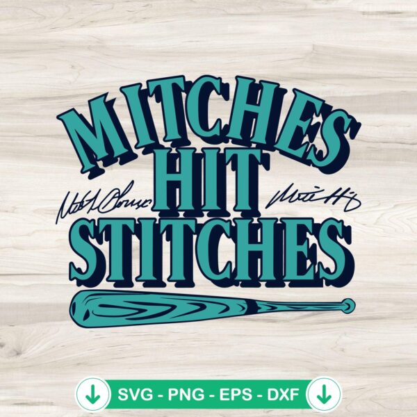 Mitches Hit Stitches svg file for Cricut cutting machine