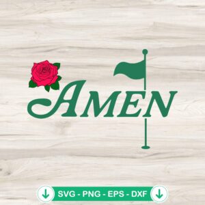 Amen Master Golf Azalea Tournament SVG file for Cricut cutting