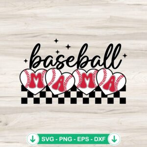 mockup-212655.jpg Checkered Baseball Mama Retro SVG file for Cricut cutting machine