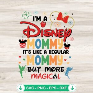 mockup-212671.jpg I'm A Disney Mommy svg file, perfect for Cricut cutting machine