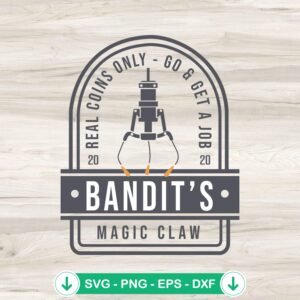 Bluey Bandit's Magic Claw SVG file for cutting machine