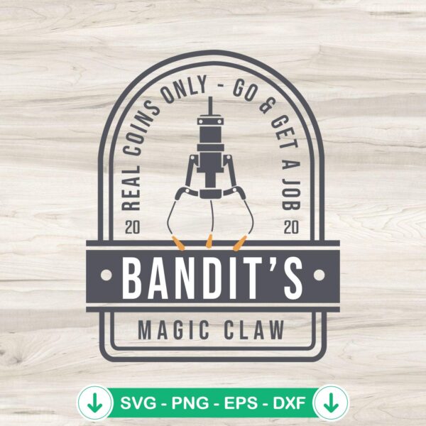 Bluey Bandit's Magic Claw SVG file for cutting machine