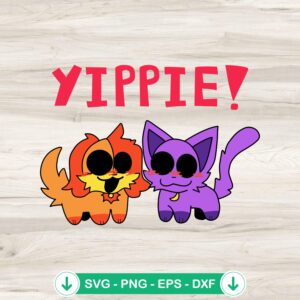 Yippie Angry Critters Catnap SVG file for cricut cutting machine