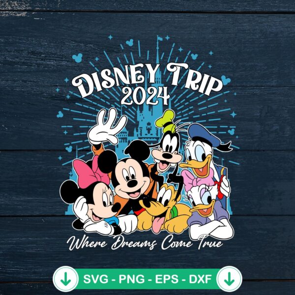 Disney Trip 2024 svg file for cricut svg cutting file