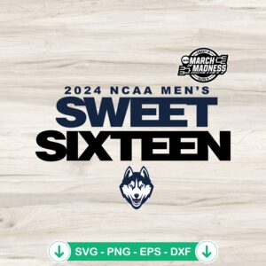 UConn Huskies Sweet Sixteen SVG file for Cricut and cutting machine