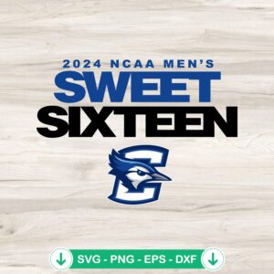 Creighton Bluejays Sweet Sixteen svg file for cutting machine