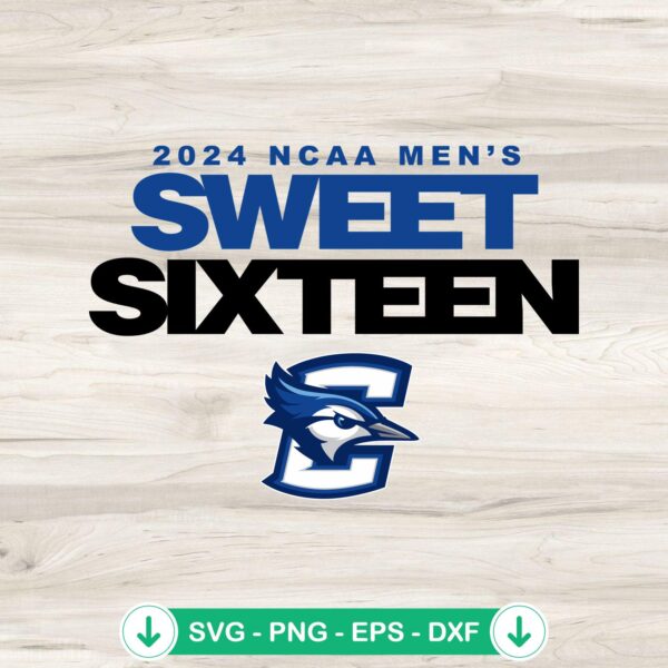 Creighton Bluejays Sweet Sixteen svg file for cutting machine