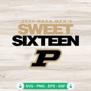 Purdue Boilermakers Sweet Sixteen svg file for Cricut cutting machine