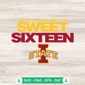 Iowa State Cyclones Sweet Sixteen svg file for Cricut and cutting machine