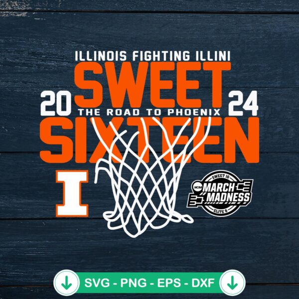Illinois Fighting Illini 2024 SVG file for cutting machines
