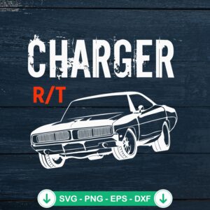 1969 Dodge Charger RT svg file for cricut svg cutting file