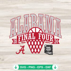 Alabama Final Four 2024 svg file for NCAA Men's Basketball tournament