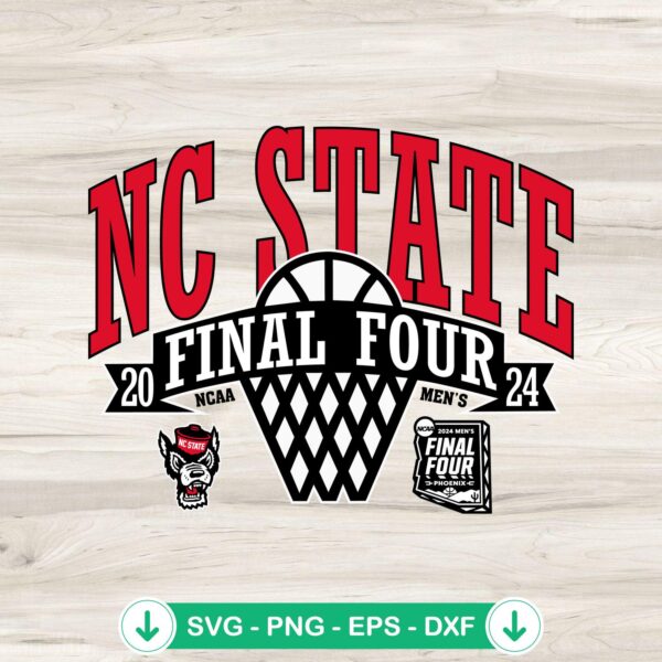 NC State Wolfpack Final Four 2024 svg file for cutting machines