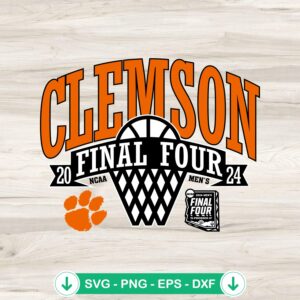 mockup-213260.jpg Clemson Tigers Final Four 2024 SVG file for cutting machines