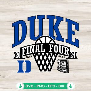 Duke Blue Devils Final Four 2024 SVG file for Cricut