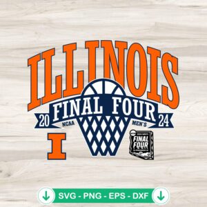 Illinois Final Four 2024 SVG file for Cricut cutting machine