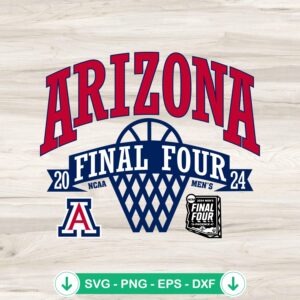 Arizona Wildcats Final Four 2024 SVG file for Cricut cutting