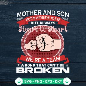 Mother's Day Mother And Son SVG file for cutting machines