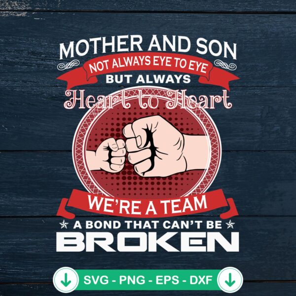Mother's Day Mother And Son SVG file for cutting machines